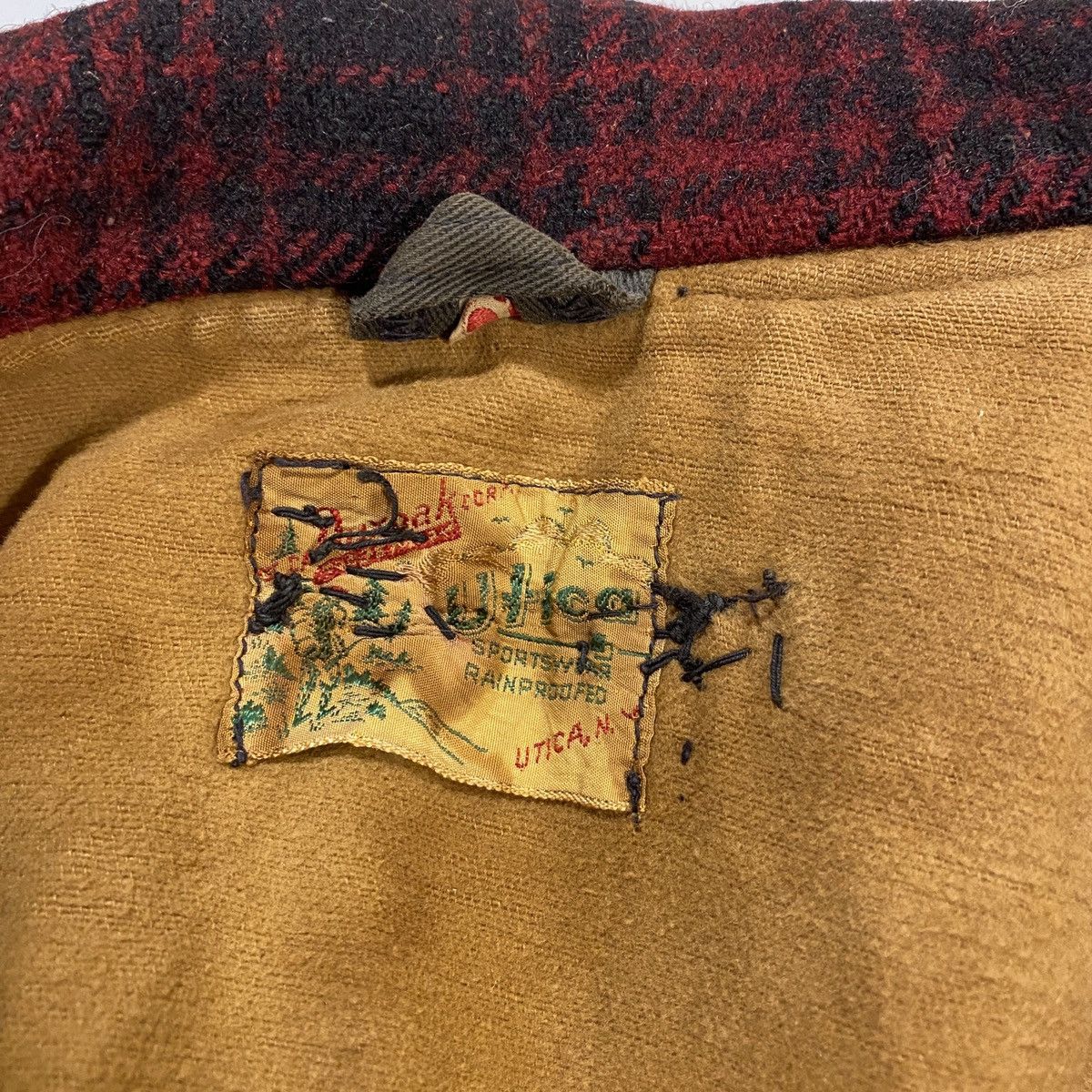 Vintage × Woolrich Woolen Mills 40’s Utica Duxbak Mackinaw Hunting Jacket Rainproofed Wool Size US L / EU 52-54 / 3 - 3 Thumbnail