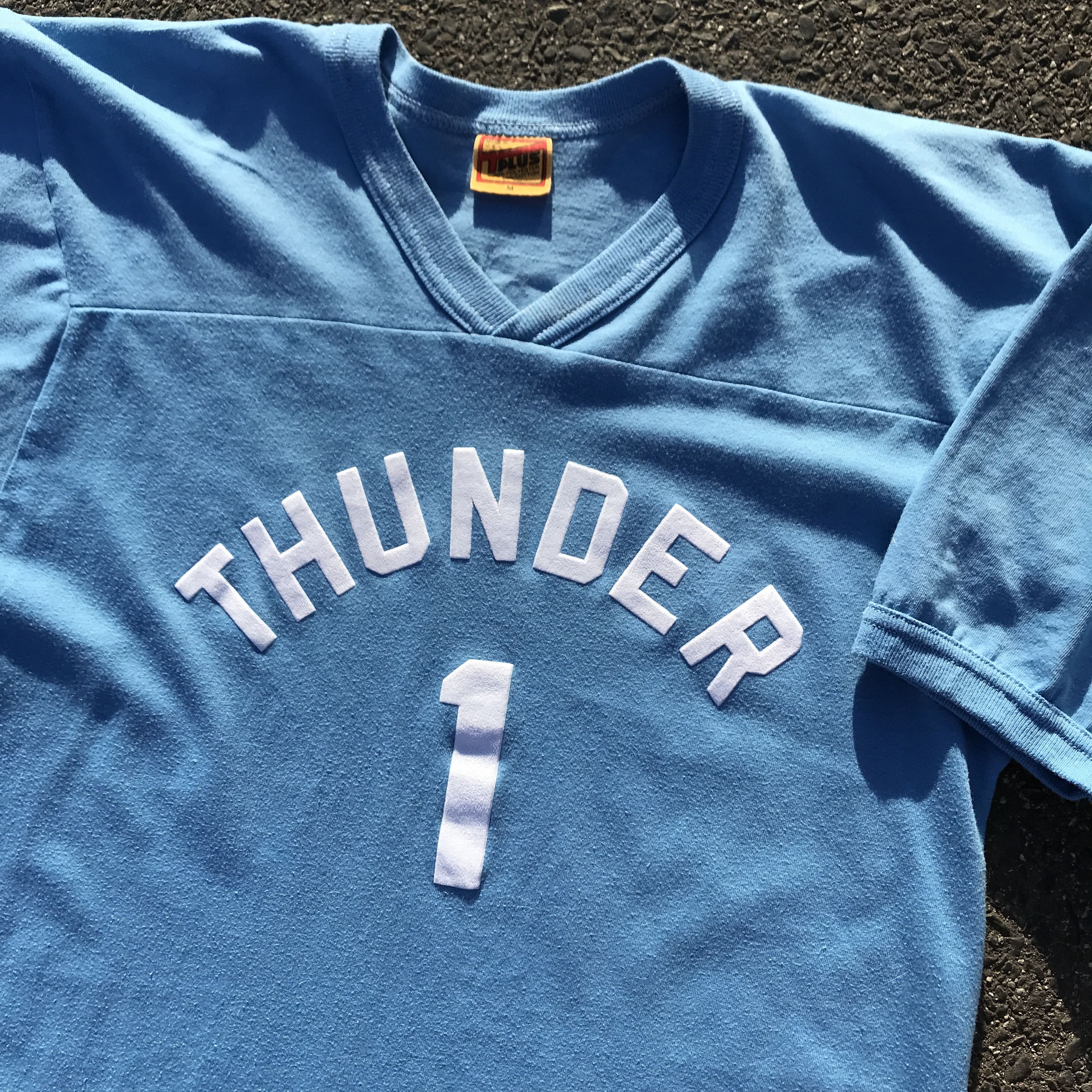 Vintage Vintage 80s Thunder Baseball Shirt Size US M / EU 48-50 / 2 - 2 Thumbnail