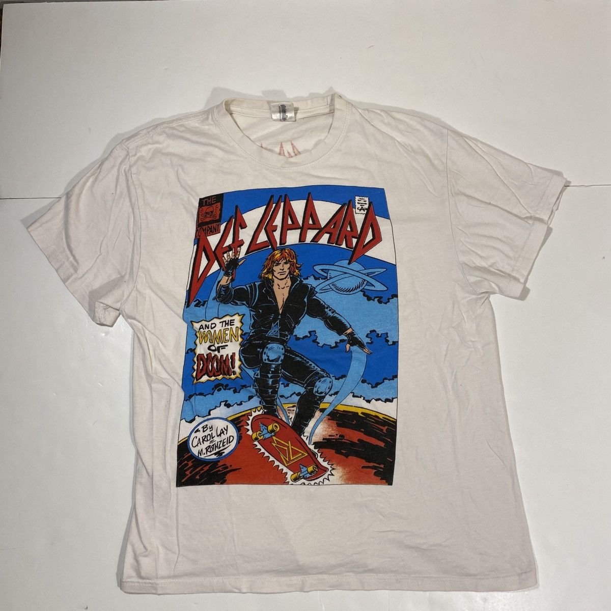 Band Tees × Def Leppard × Vintage 87’ Def Leppard Hysteria Tee Size US XL / EU 56 / 4 - 1 Thumbnail