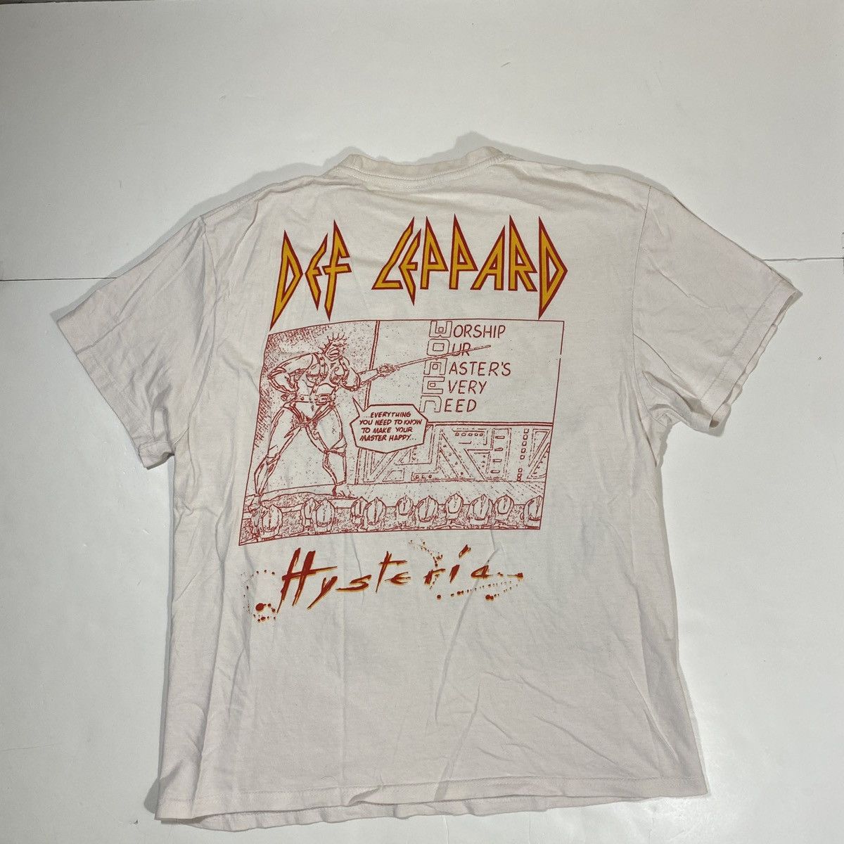 Band Tees × Def Leppard × Vintage 87’ Def Leppard Hysteria Tee Size US XL / EU 56 / 4 - 5 Thumbnail