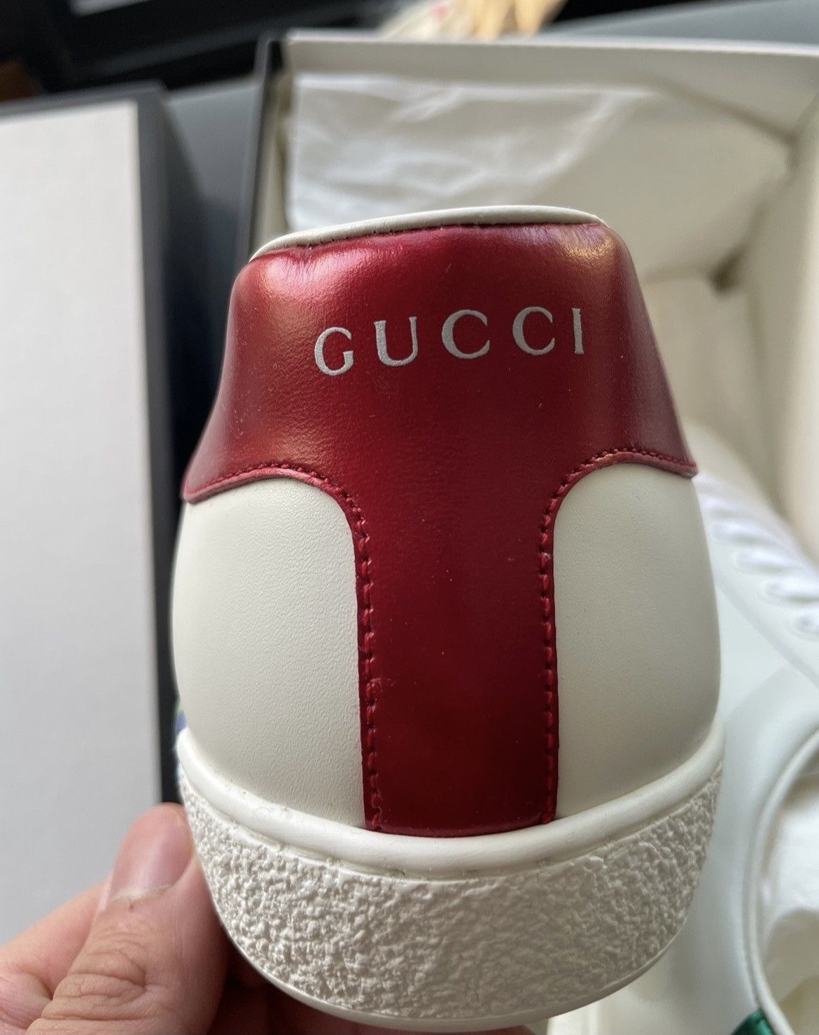 Gucci Super Runway Limited Edition LOVED ACE Leather Sneakers New Size US 10.5 / EU 43-44 - 20 Thumbnail