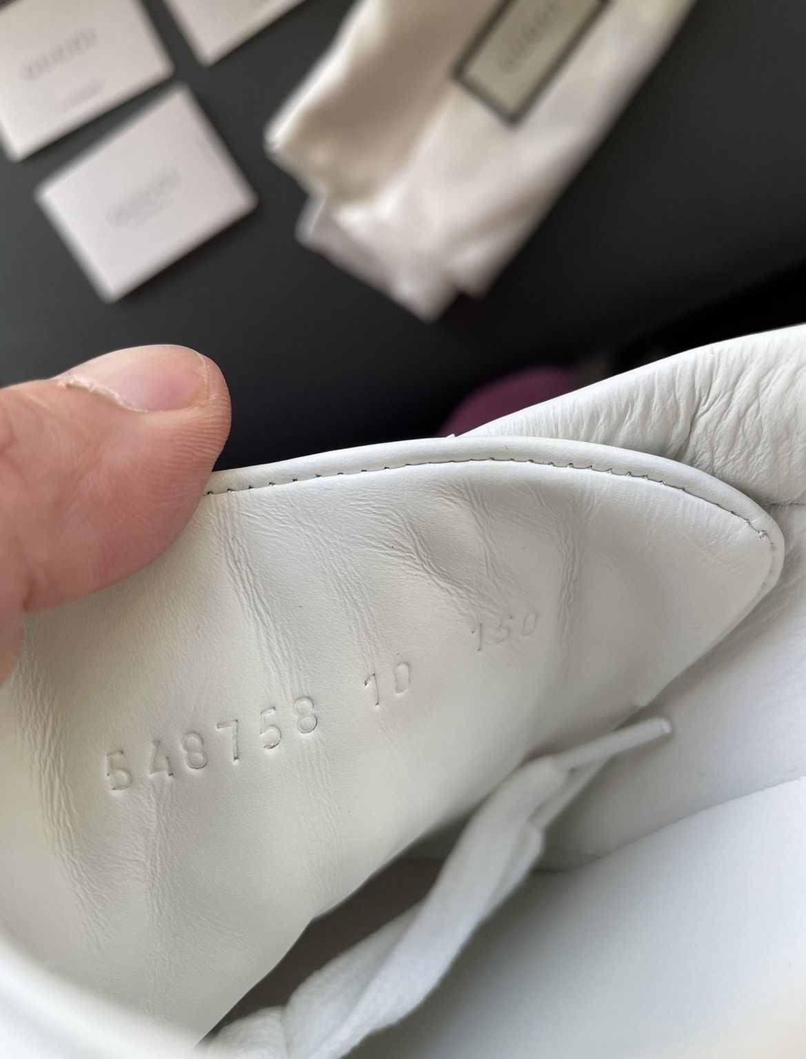 Gucci Super Runway Limited Edition LOVED ACE Leather Sneakers New Size US 10.5 / EU 43-44 - 16 Thumbnail