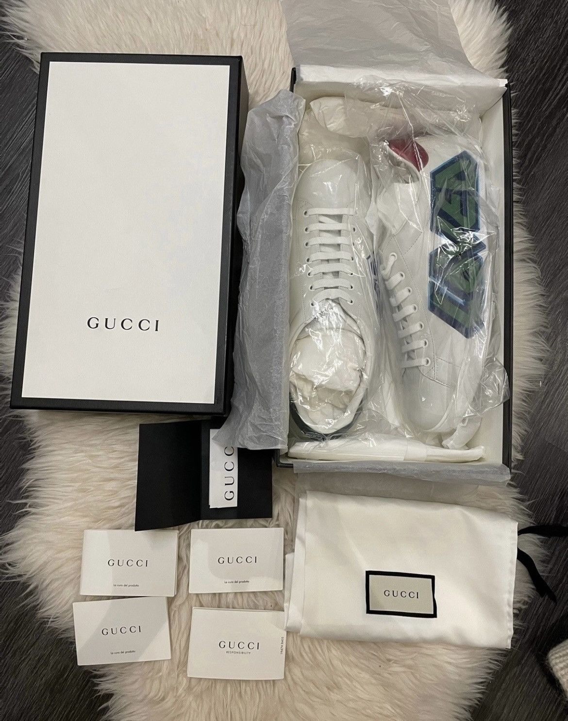 Gucci Super Runway Limited Edition Leather ACE Sneakers Brand New Size US 11 / EU 44 - 4 Thumbnail