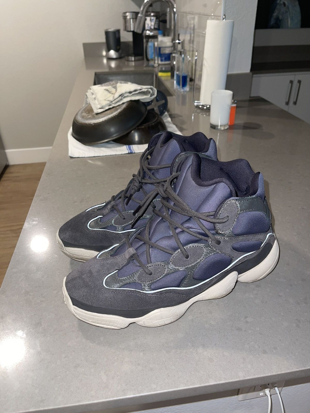 Adidas × Kanye West Yeezy 500 High Slate Size US 12 / EU 45 - 2 Thumbnail