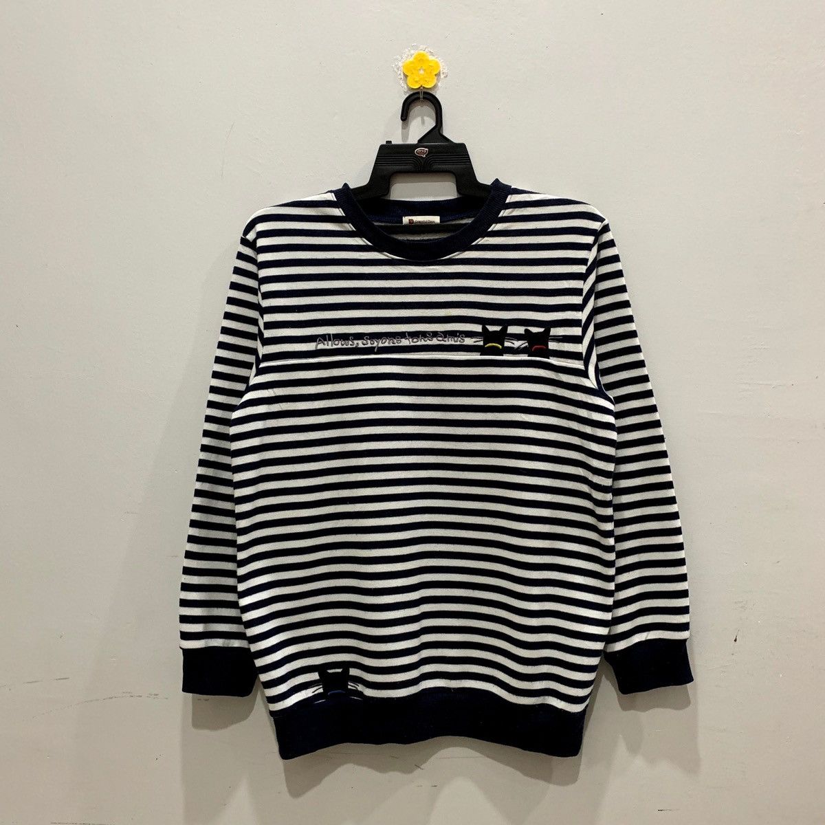 Japanese Brand × Vintage GRACEFUL DAYS Sweatshirts Striped Size LL Fits M Size US M / EU 48-50 / 2 - 1 Thumbnail