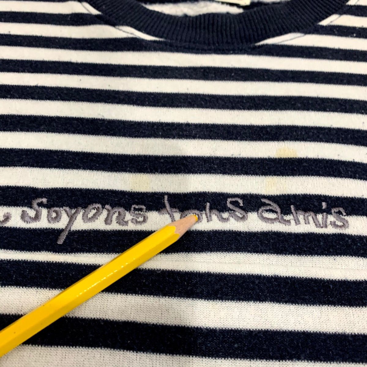 Japanese Brand × Vintage GRACEFUL DAYS Sweatshirts Striped Size LL Fits M Size US M / EU 48-50 / 2 - 13 Thumbnail
