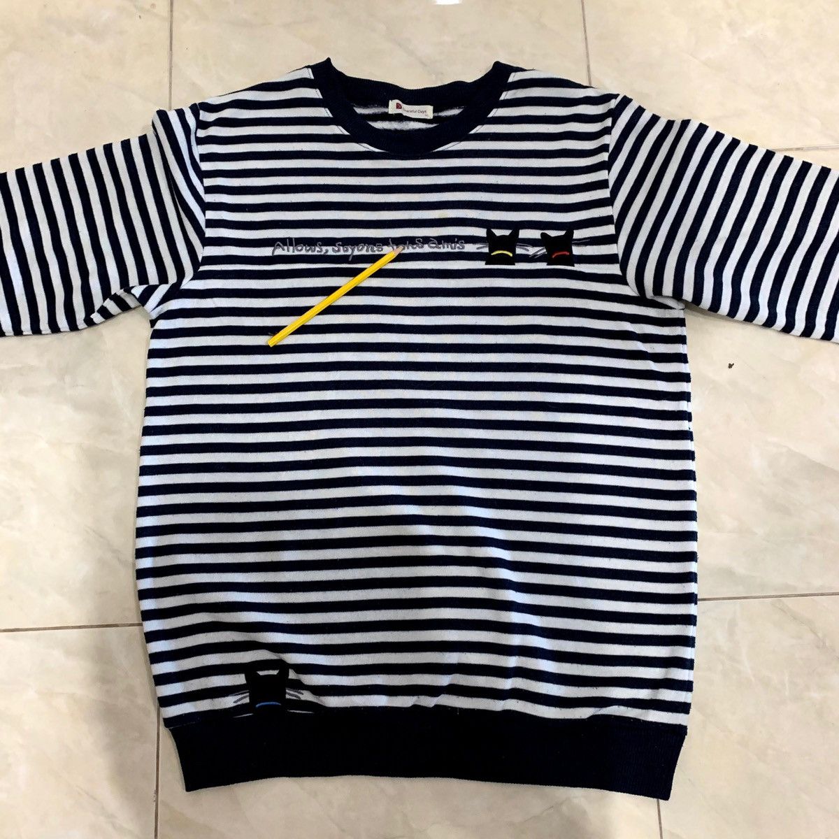 Japanese Brand × Vintage GRACEFUL DAYS Sweatshirts Striped Size LL Fits M Size US M / EU 48-50 / 2 - 12 Thumbnail