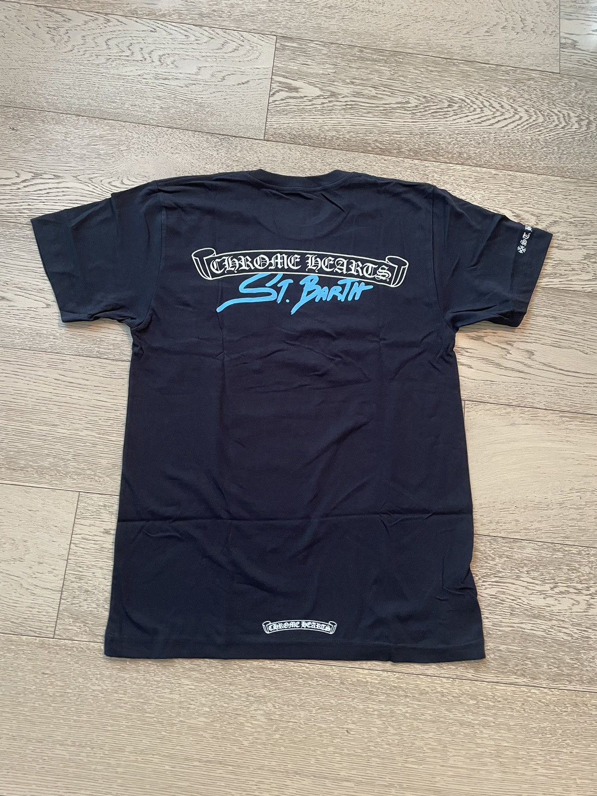 入手困難◆送料込【CHROME HEARTS】St. Barth限定 Tシャツ Black Chrome Hearts St. Barth's Exclusive T-shirt Black/Blue Men's