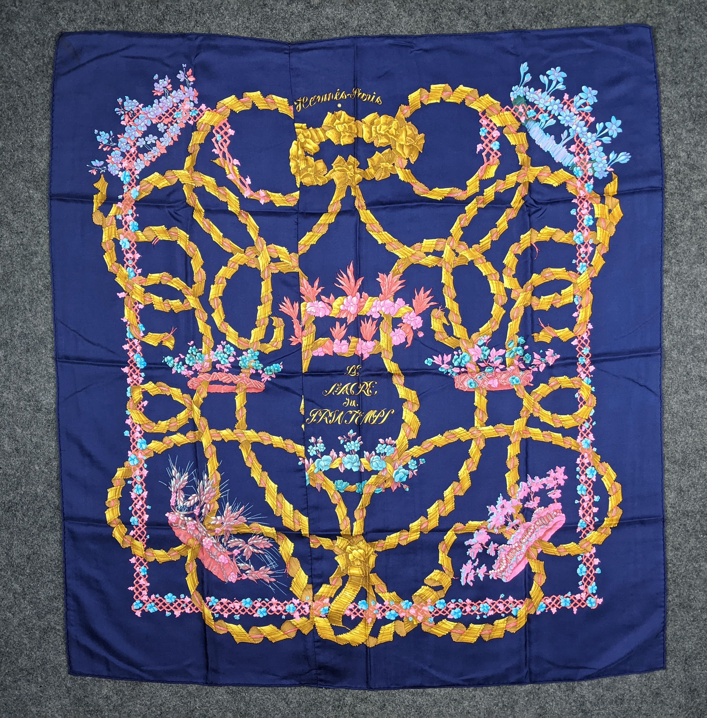Hermes Hermes Le Sacre du Printemps by Henri D' Origny Silk Scarf Size ONE SIZE - 1 Thumbnail