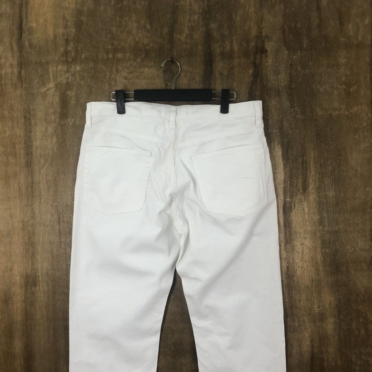 Japanese Brand GU WHITE JEANS PANTS # 014 Size US 32 / EU 48 - 7 Thumbnail