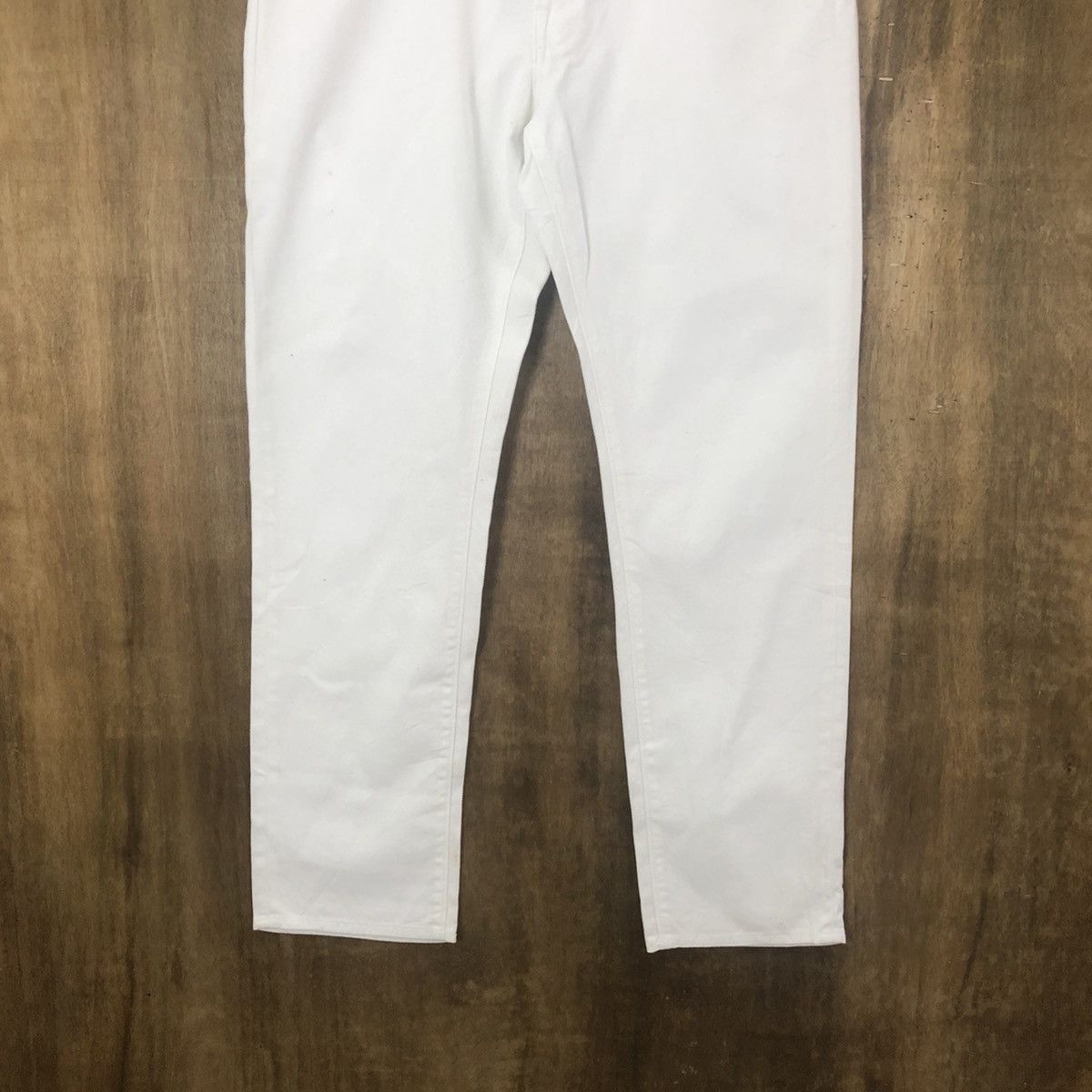 Japanese Brand GU WHITE JEANS PANTS # 014 Size US 32 / EU 48 - 3 Thumbnail