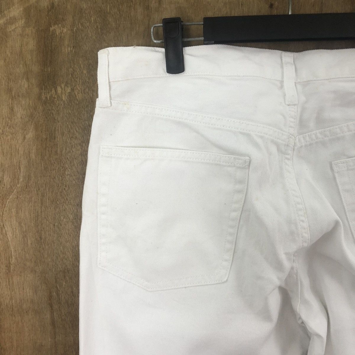Japanese Brand GU WHITE JEANS PANTS # 014 Size US 32 / EU 48 - 9 Thumbnail