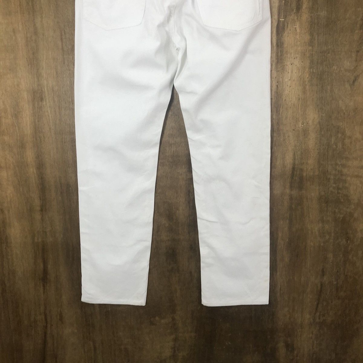 Japanese Brand GU WHITE JEANS PANTS # 014 Size US 32 / EU 48 - 8 Thumbnail