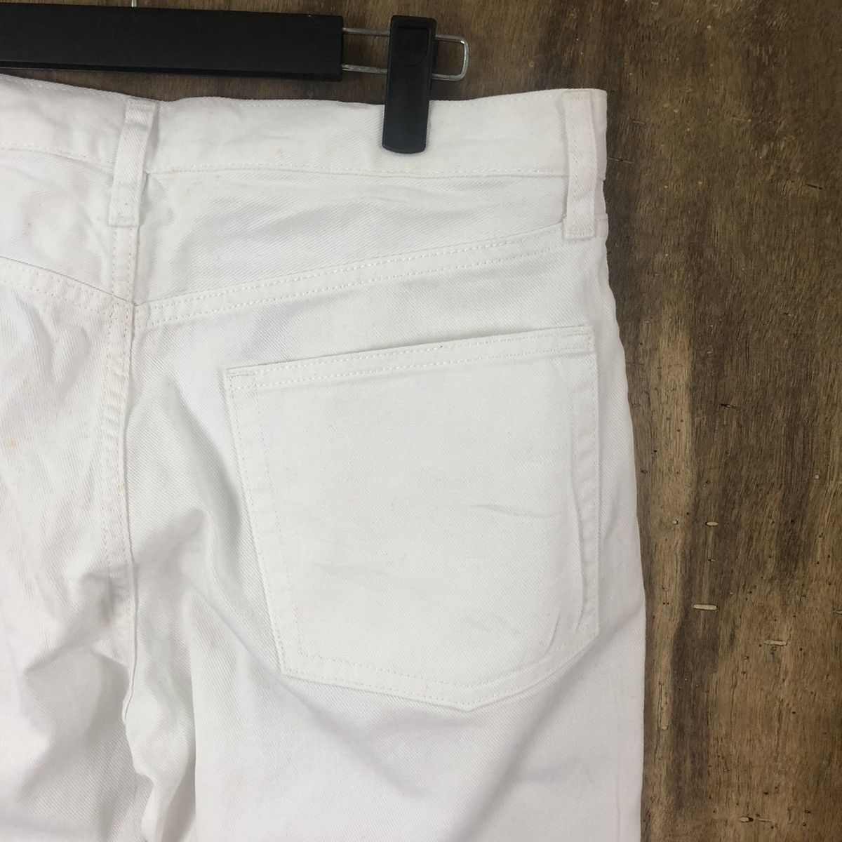 Japanese Brand GU WHITE JEANS PANTS # 014 Size US 32 / EU 48 - 10 Thumbnail