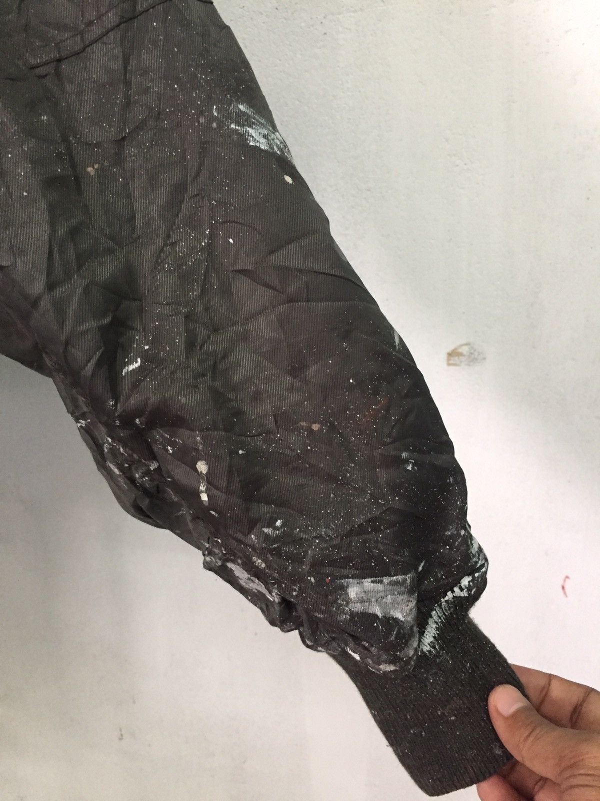 Japanese Brand Trashed Custom Over Painted Bomber Jacket Size US L / EU 52-54 / 3 - 12 Thumbnail