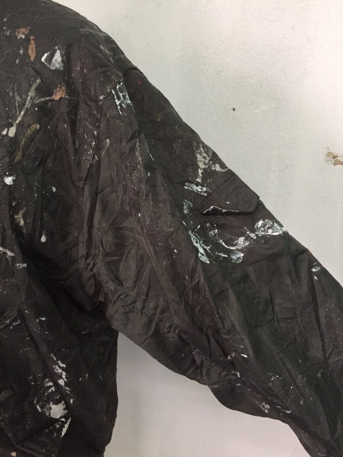 Japanese Brand Trashed Custom Over Painted Bomber Jacket Size US L / EU 52-54 / 3 - 11 Thumbnail