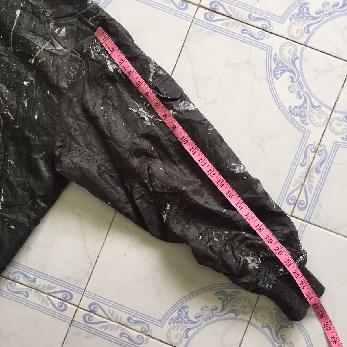 Japanese Brand Trashed Custom Over Painted Bomber Jacket Size US L / EU 52-54 / 3 - 25 Thumbnail