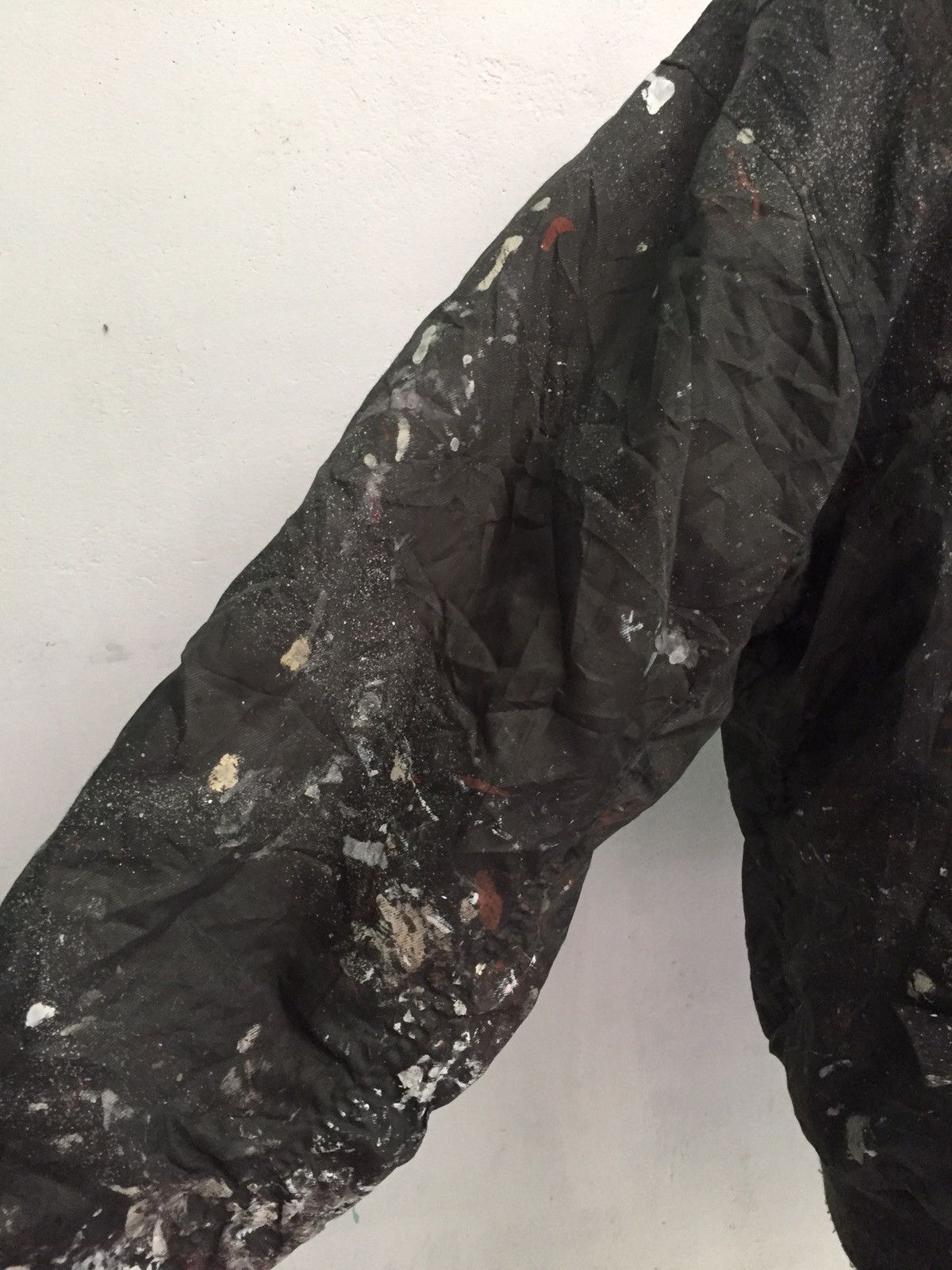 Japanese Brand Trashed Custom Over Painted Bomber Jacket Size US L / EU 52-54 / 3 - 10 Thumbnail