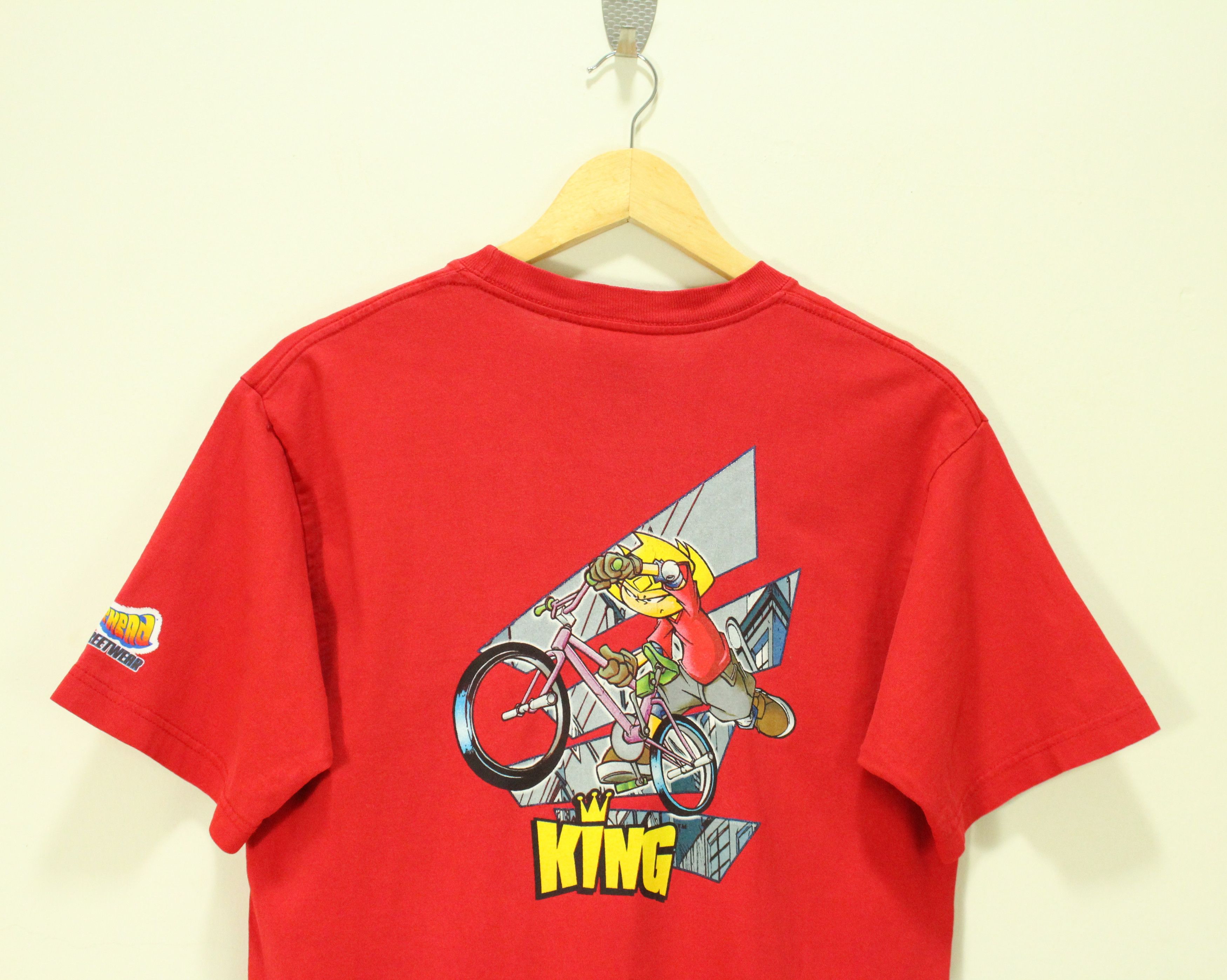 JNCO × Vintage Vintage JNCO T Shirt BMX Flamehead Size US L / EU 52-54 / 3 - 1 Thumbnail