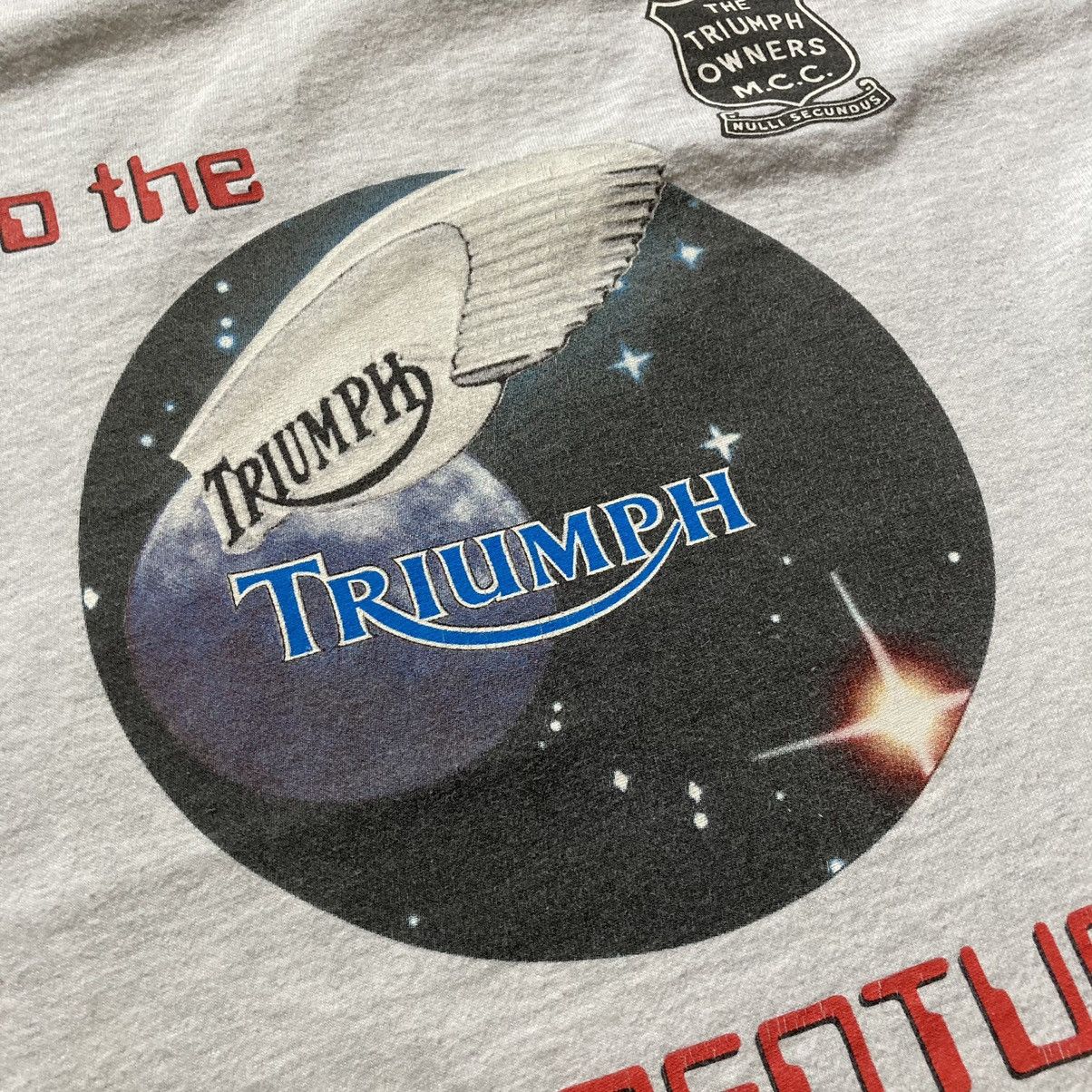 Vintage vintage triumph motorcycles tee Size US L / EU 52-54 / 3 - 3 Thumbnail