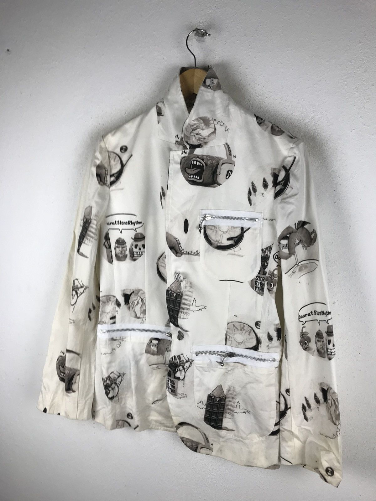 Designer × Japanese Brand Vintage DOARAT Graphic Print Jacket - Japanese Streetwear Size US S / EU 44-46 / 1 - 5 Thumbnail
