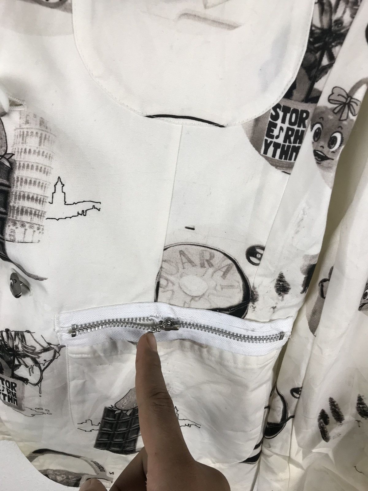 Designer × Japanese Brand Vintage DOARAT Graphic Print Jacket - Japanese Streetwear Size US S / EU 44-46 / 1 - 8 Thumbnail