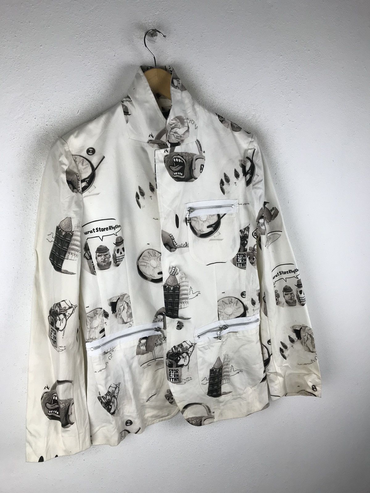 Designer × Japanese Brand Vintage DOARAT Graphic Print Jacket - Japanese Streetwear Size US S / EU 44-46 / 1 - 3 Thumbnail