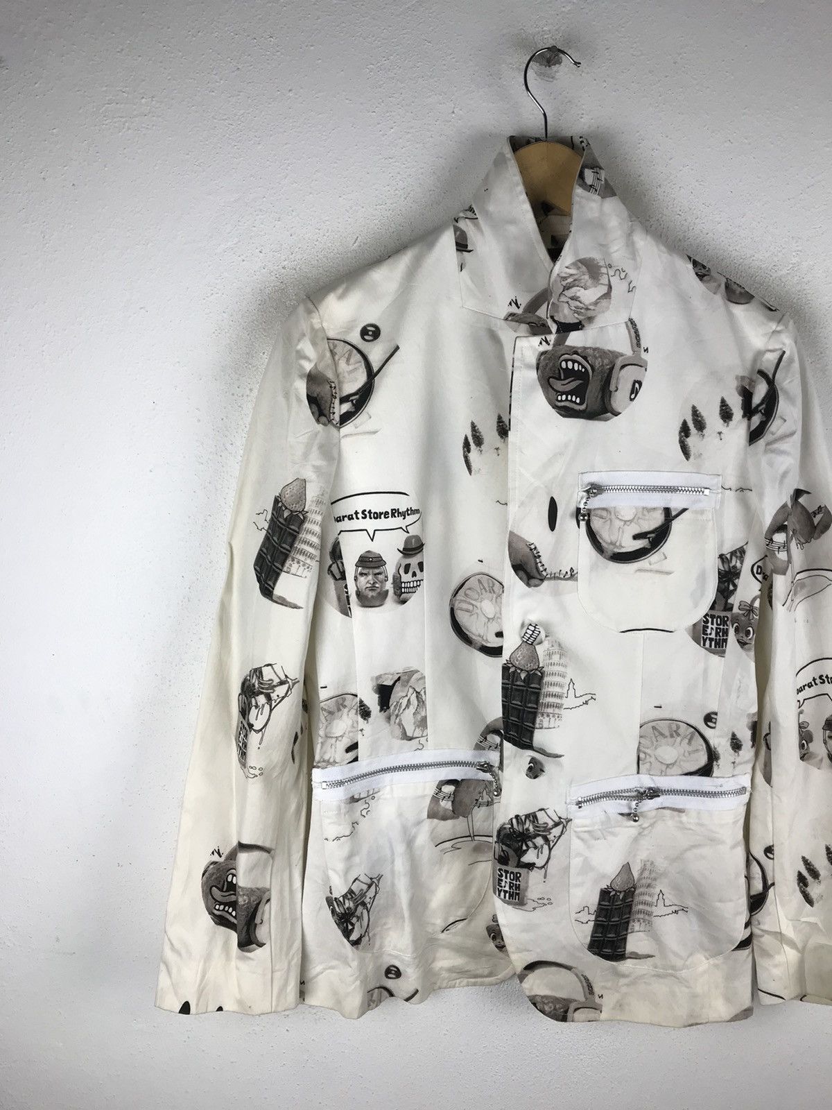 Designer × Japanese Brand Vintage DOARAT Graphic Print Jacket - Japanese Streetwear Size US S / EU 44-46 / 1 - 4 Thumbnail
