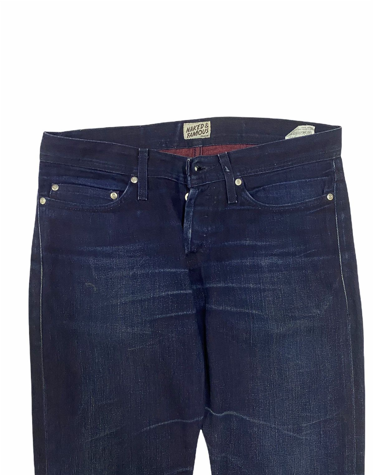 Naked & Famous Authentic🔥Naked & Famous*Weird Guy*Red Welt Selvedge Jeans Size US 33 - 4 Thumbnail