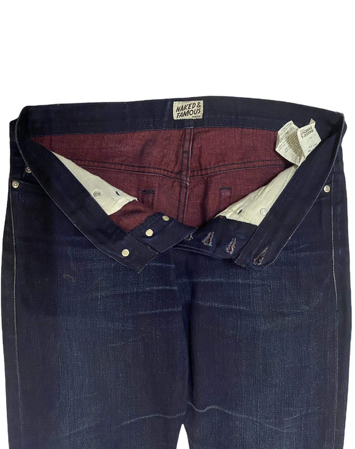 Naked & Famous Authentic🔥Naked & Famous*Weird Guy*Red Welt Selvedge Jeans Size US 33 - 6 Thumbnail