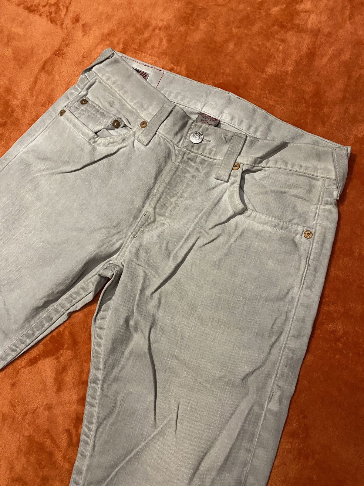 True Religion Dirty Beige True Religion Geno Jeans Size US 33 - 4 Thumbnail