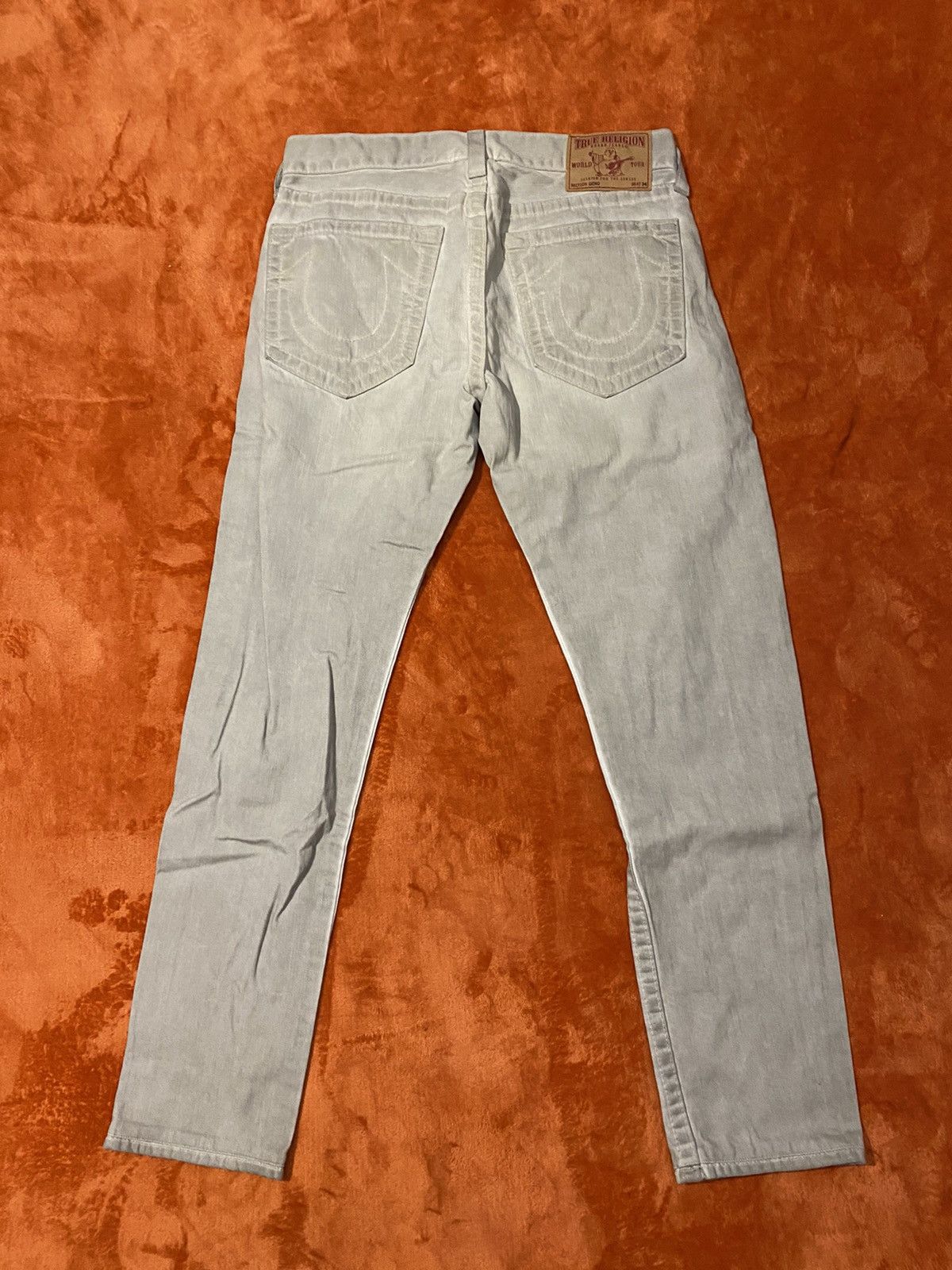 True Religion Dirty Beige True Religion Geno Jeans Size US 33 - 3 Thumbnail