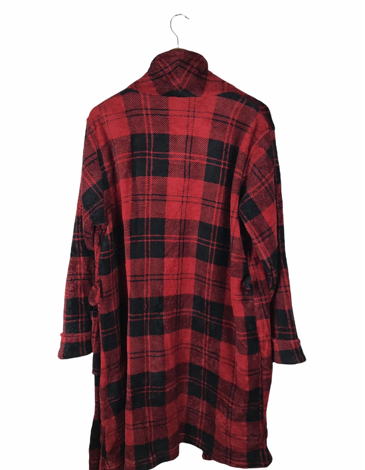 Ralph Lauren Vintage Lauren Ralph Lauren Red Black Plaid Fleece Robe Size US XL / EU 56 / 4 - 2 Thumbnail
