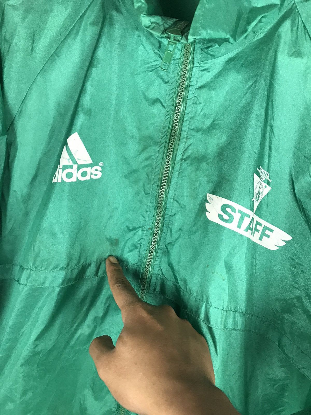 Vintage VINTAGE 90s ADIDAS TOYOTA CUP JACKET Size US L / EU 52-54 / 3 - 8 Thumbnail