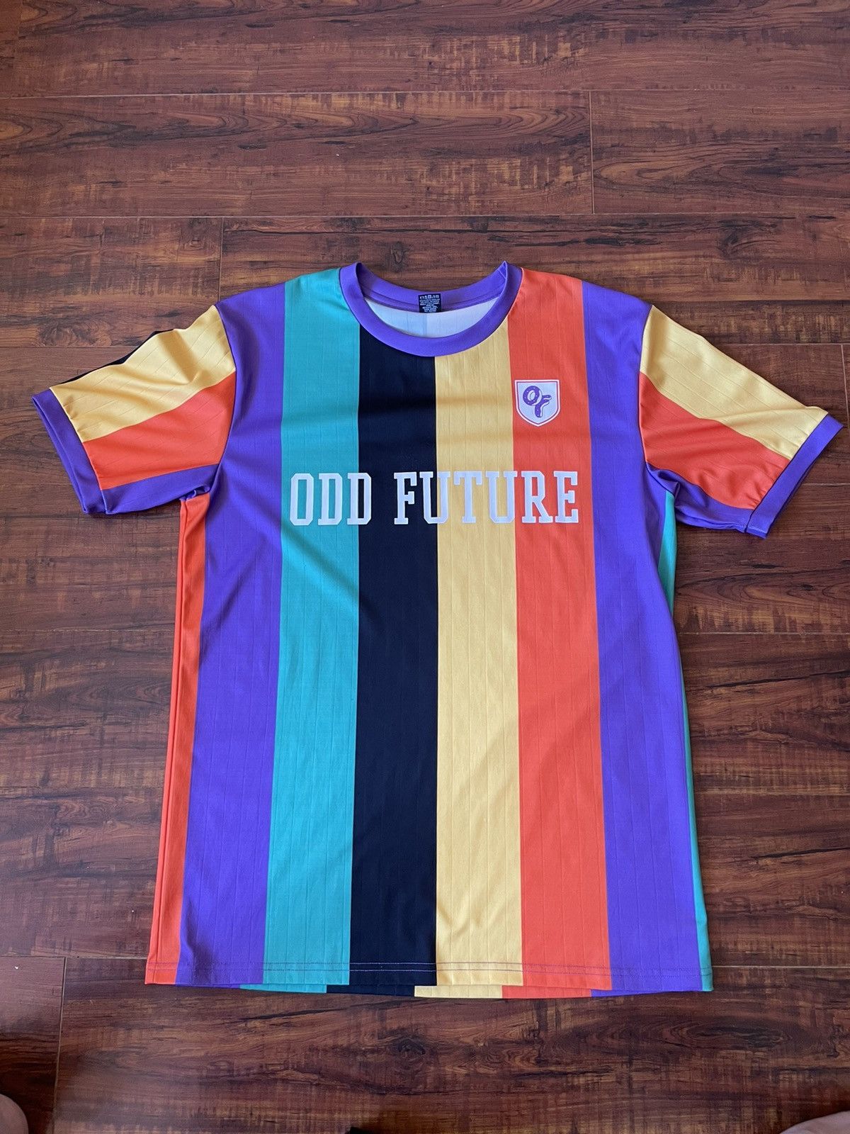 Odd Future Vertical Stripe Teal Soccer Jersey