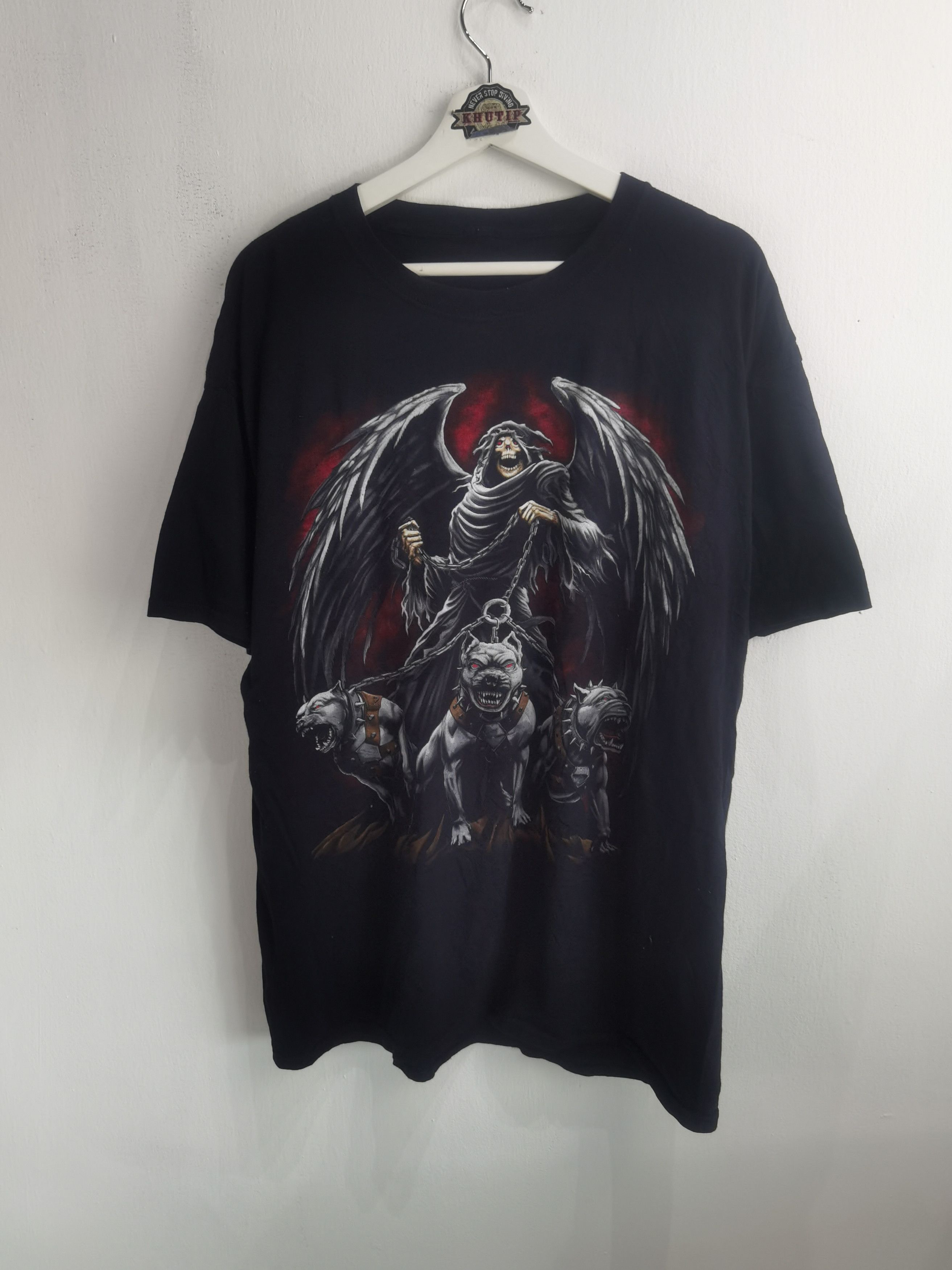 Fruit Of The Loom × Other × Vintage Vintage Grim Reaper Size US XL / EU 56 / 4 - 1 Thumbnail