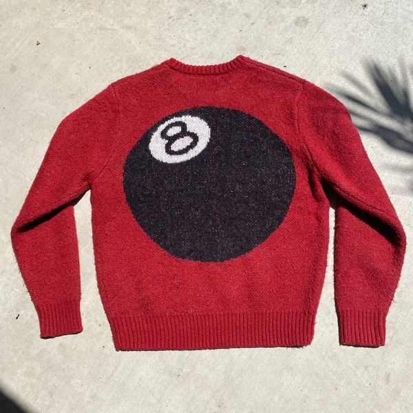 Stussy Stussy 8 Ball Heavy Brushed Mohair Sweater | Grailed