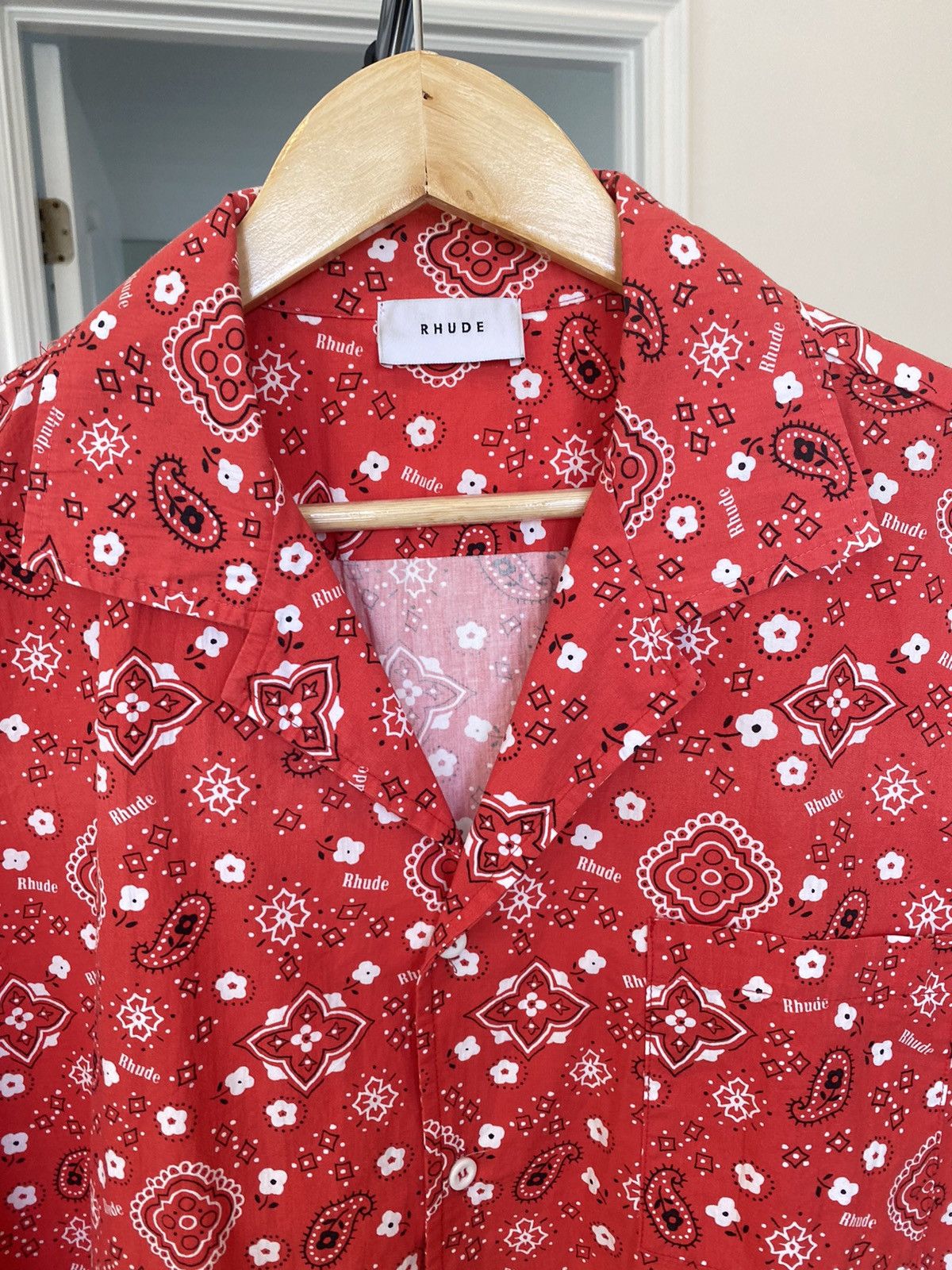 Rhude Rhude Bandana Button Up Red Size US L / EU 52-54 / 3 - 2 Thumbnail