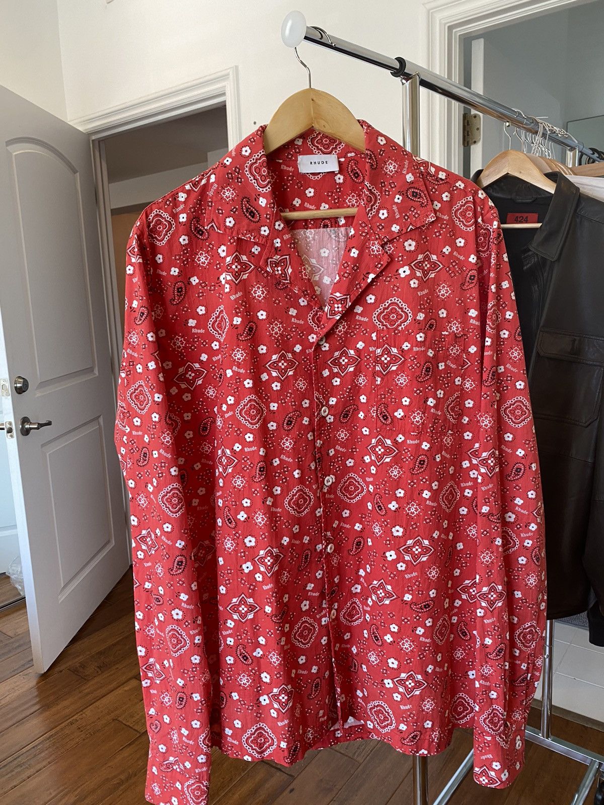 Rhude Rhude Bandana Button Up Red Size US L / EU 52-54 / 3 - 1 Thumbnail
