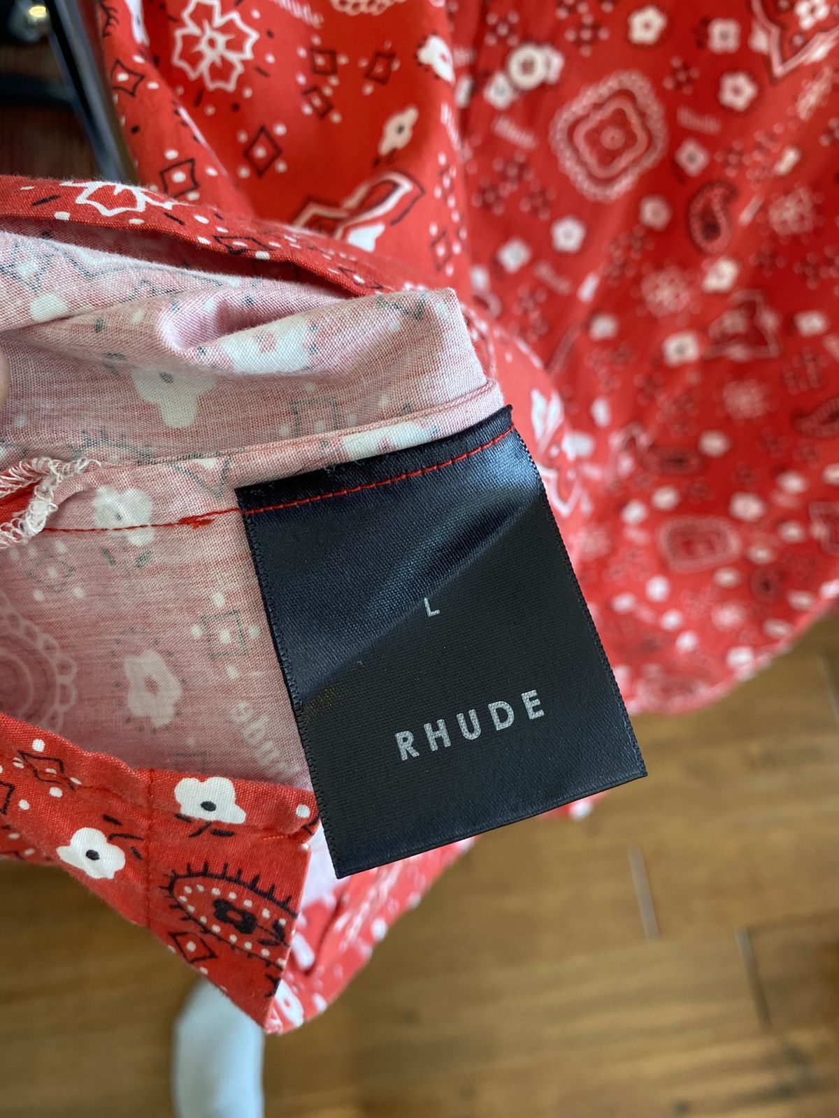 Rhude Rhude Bandana Button Up Red Size US L / EU 52-54 / 3 - 4 Thumbnail