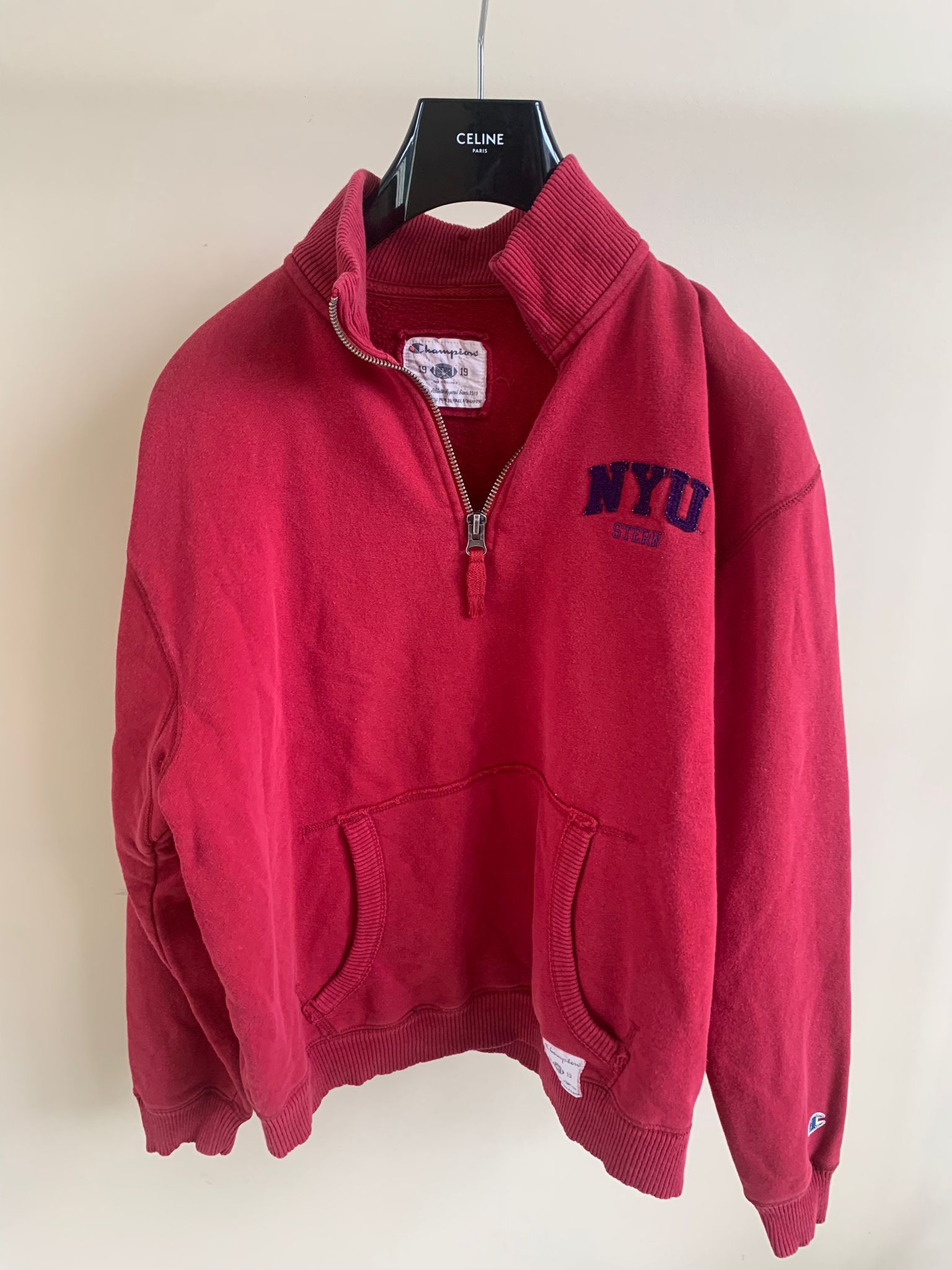 Champion NYU Stern Embroidered Hoodie in Red Size US M / EU 48-50 / 2 - 3 Thumbnail