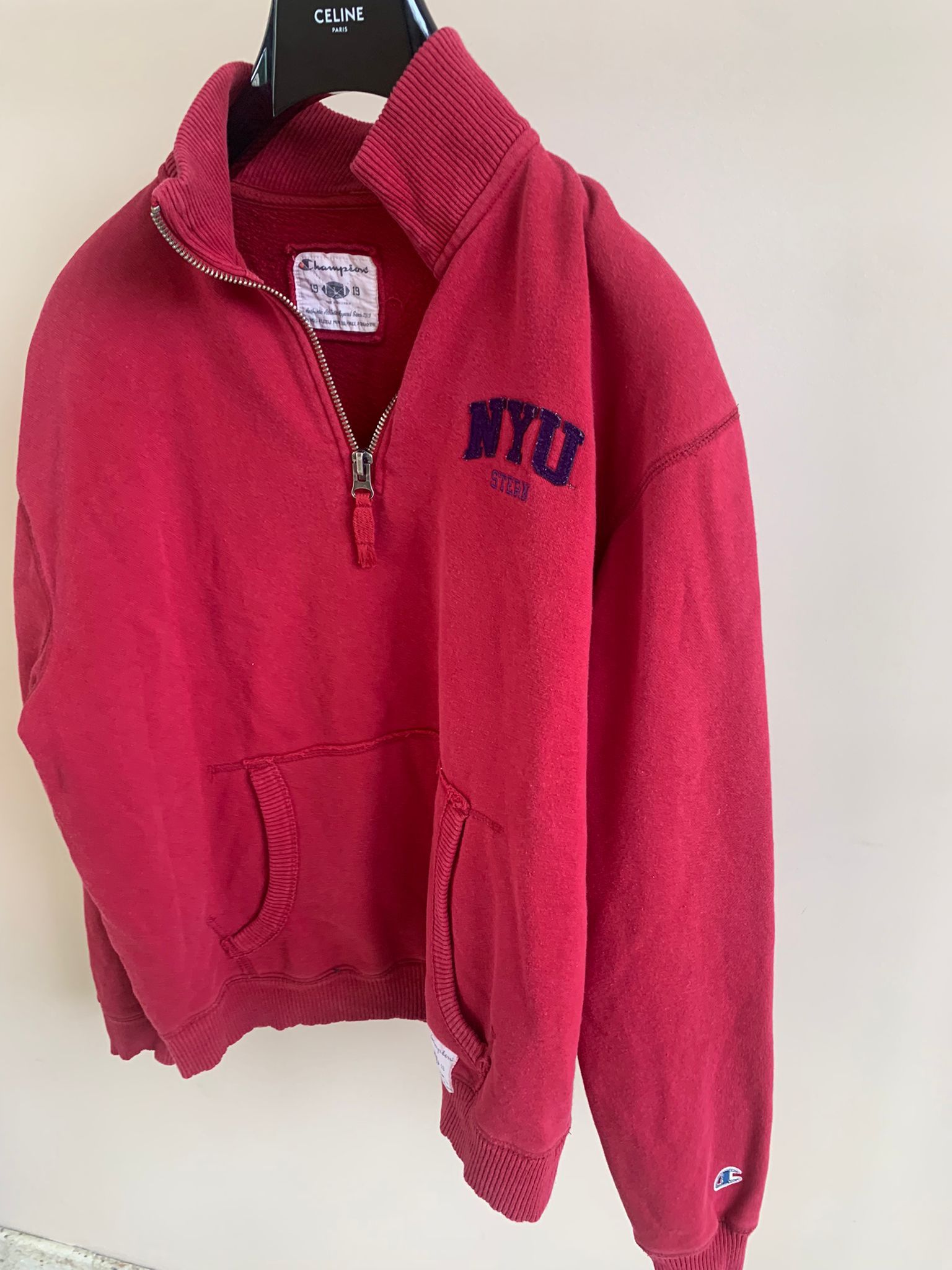 Champion NYU Stern Embroidered Hoodie in Red Size US M / EU 48-50 / 2 - 9 Thumbnail