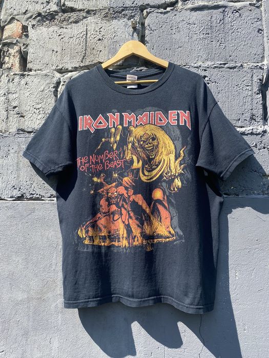 Vintage Vintage Iron Maiden Number Of The Beast Tee Kiss Metallica ...