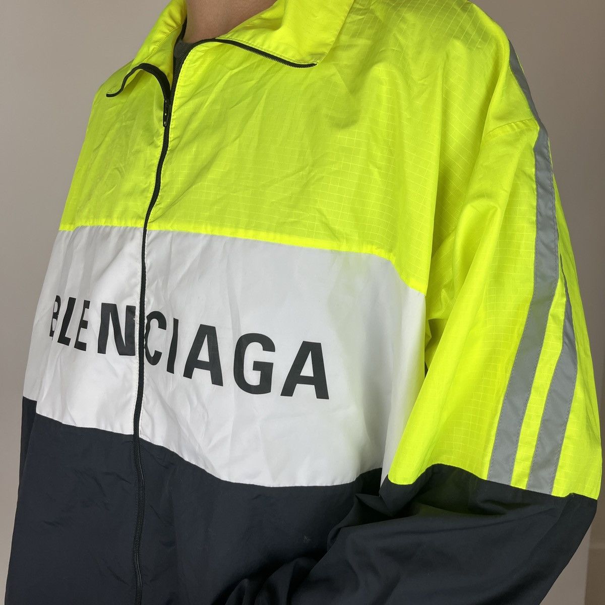 Balenciaga windbreaker neon sale