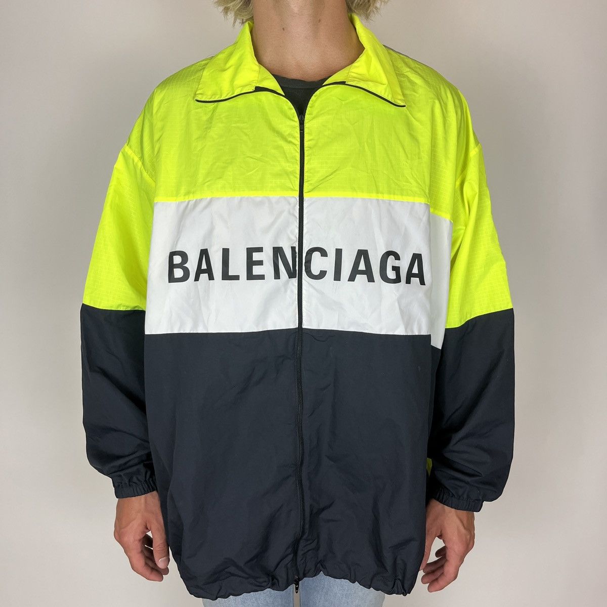 Balenciaga neon jacket hotsell