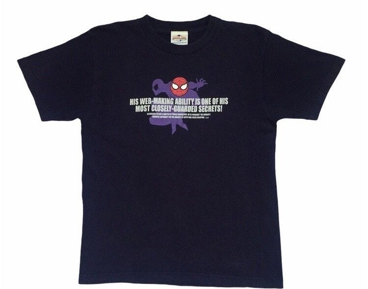 VINTAGE SPIDERMAN MOVIE MARVEL COMICS CARTOON TSHIRT