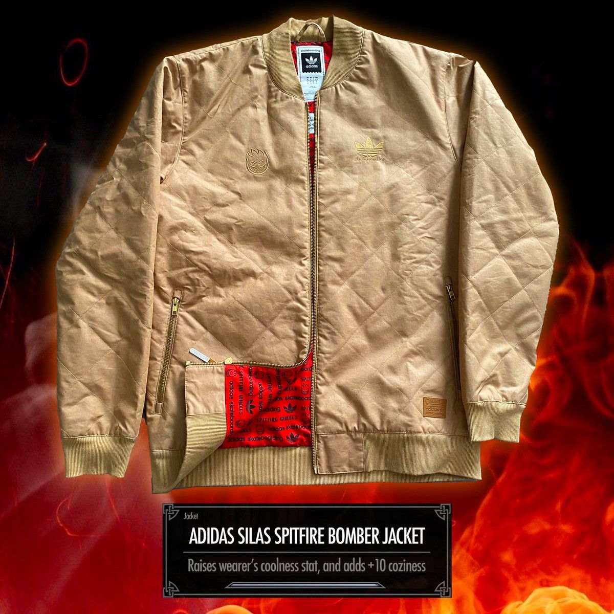 Adidas Spitfire ADIDAS X SPITFIRE BOMBER JACKET Grailed