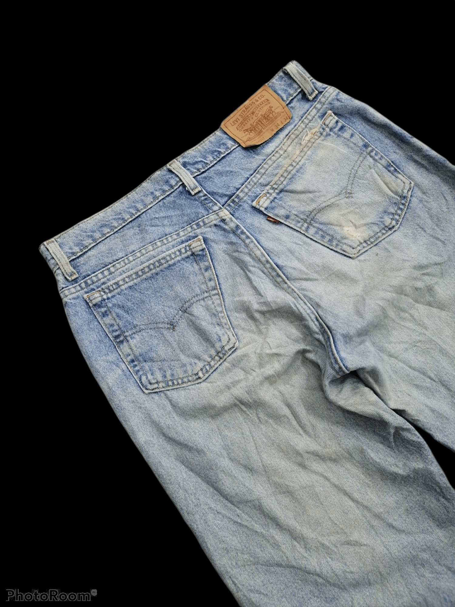 Levi's Vintage Clothing × Vintage Vintage 90s Levi's 510 Distressed Denim Pants Size US 32 / EU 48 - 5 Thumbnail