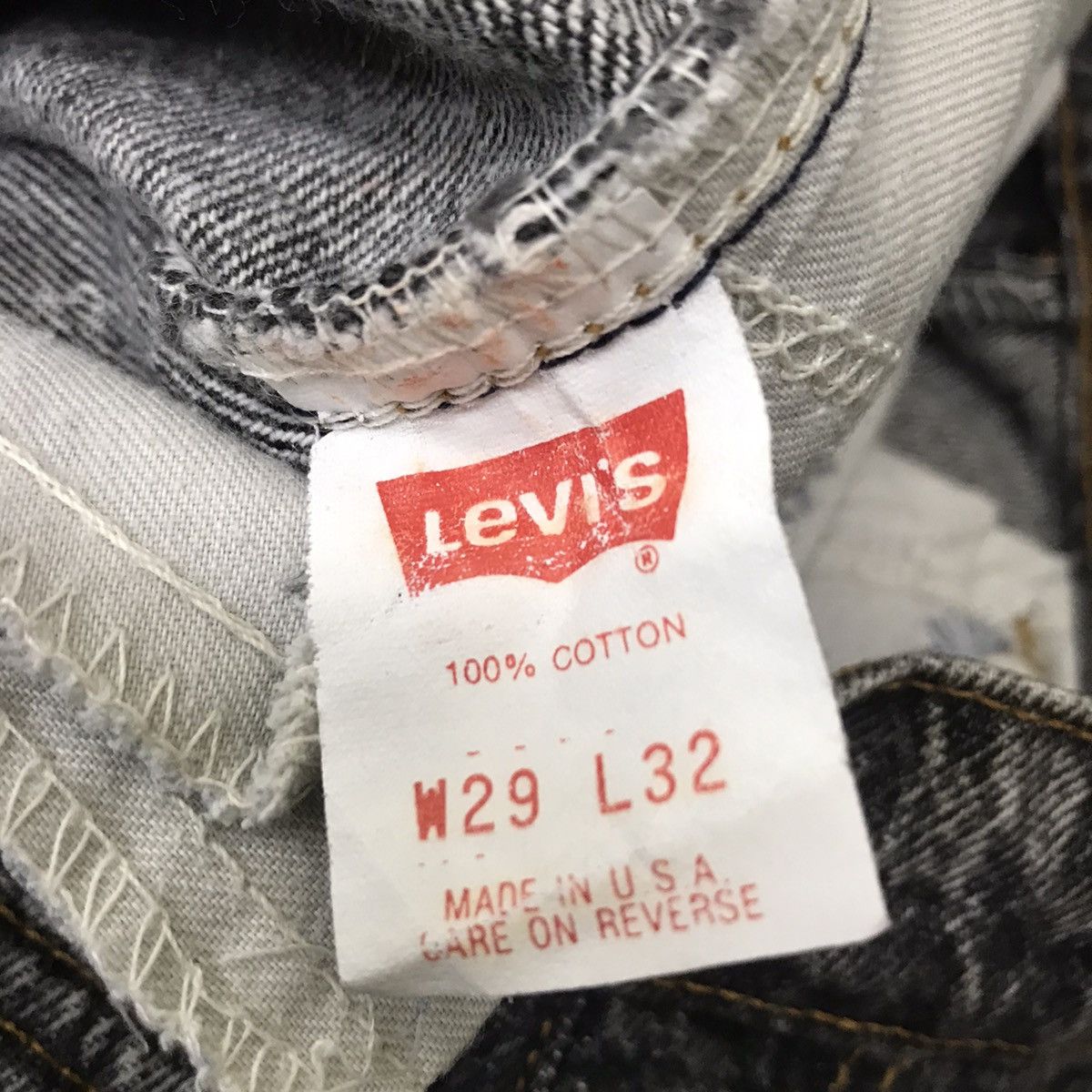 Levi's Vintage 80s Levis Silvertab Stone Wash Jeans Size US 28 / EU 44 - 19 Thumbnail