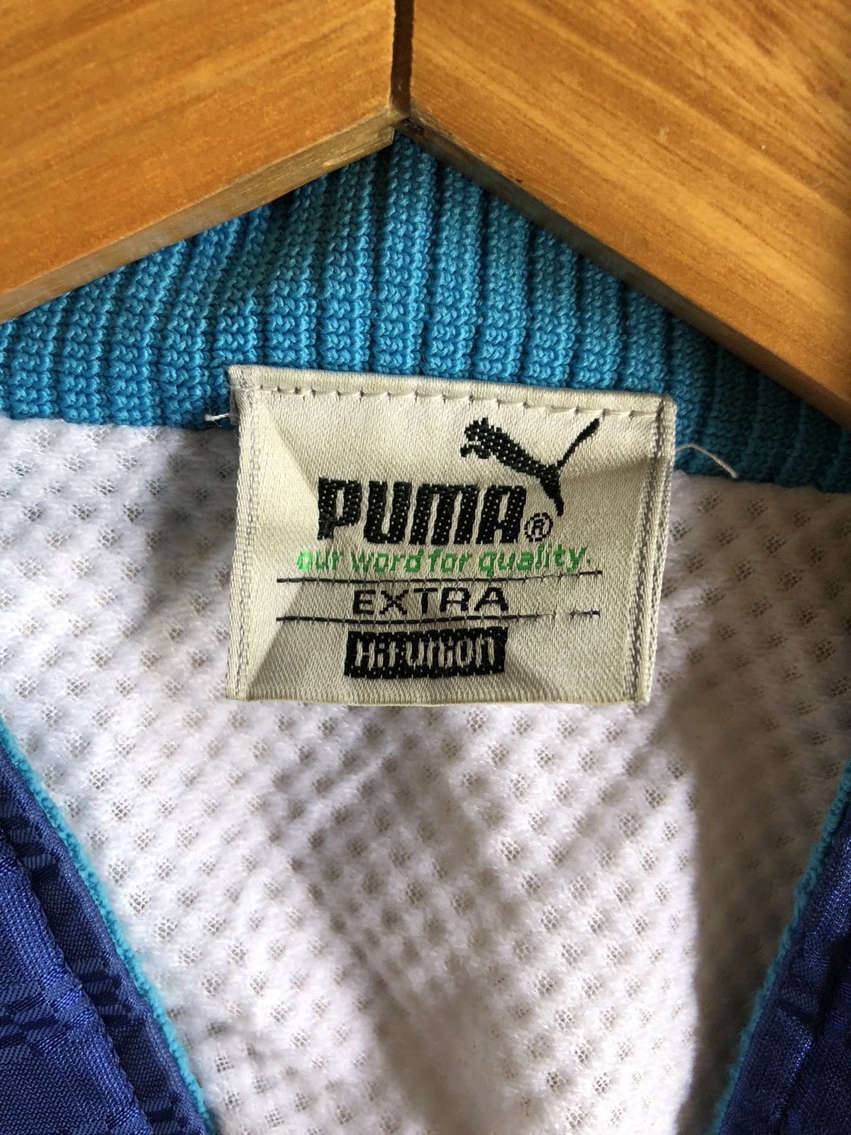 Japanese Brand × Puma Vintage Puma Side Tape Big logo windbreakers Jackets Size US M / EU 48-50 / 2 - 6 Thumbnail